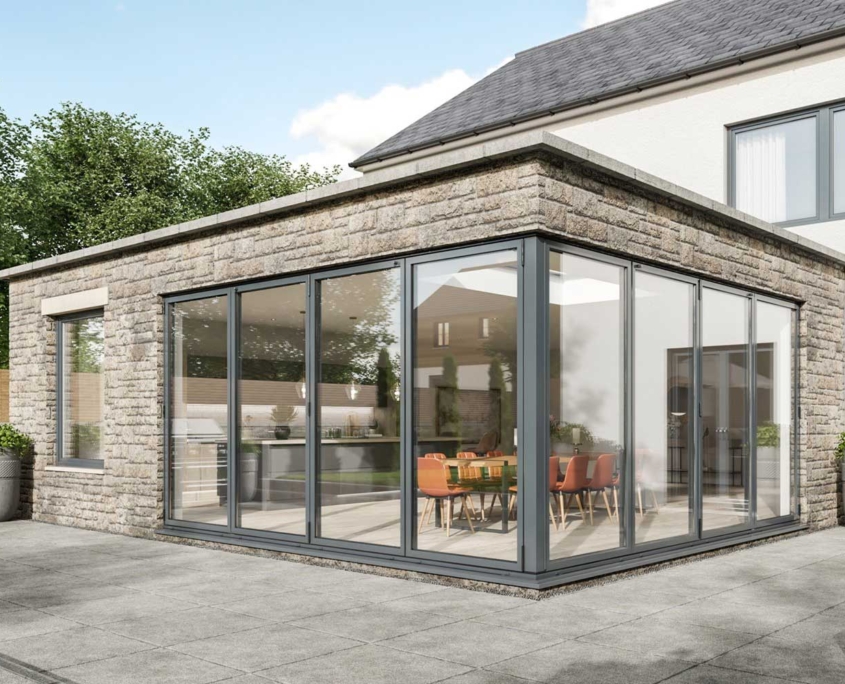 Aluminium Bi-folding Doors